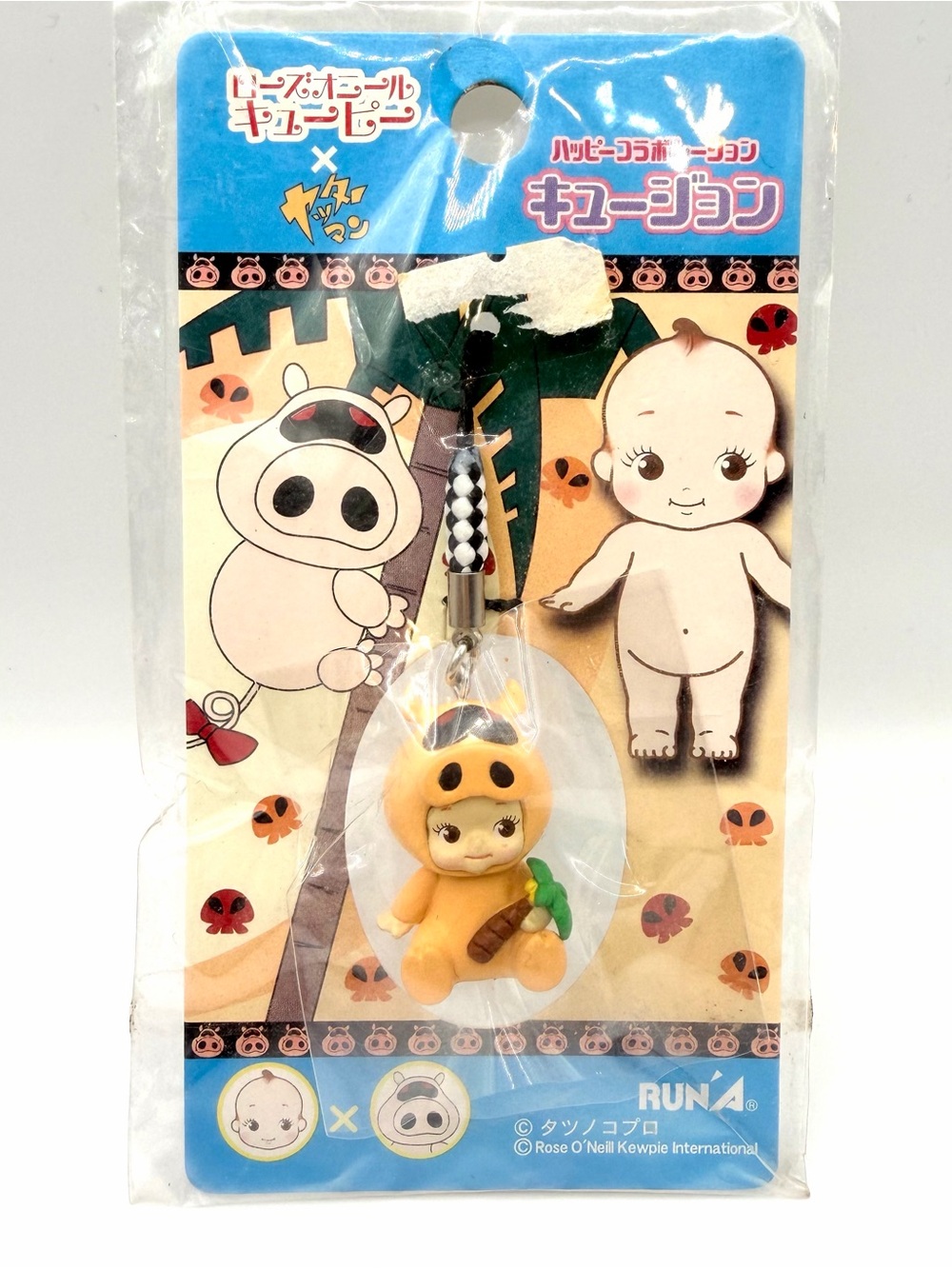 Rose O'Neill Kewpie Kewsion Yatterman Figure Mascot Strap Charm Japan Anime Pig
